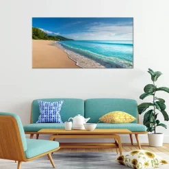 Feeby Obraz na płótnie, Tropikalna plaża Morze Pejzaż 80x40