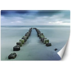 Feeby Fototapeta, Falochrony morze plaża niebo 150x105