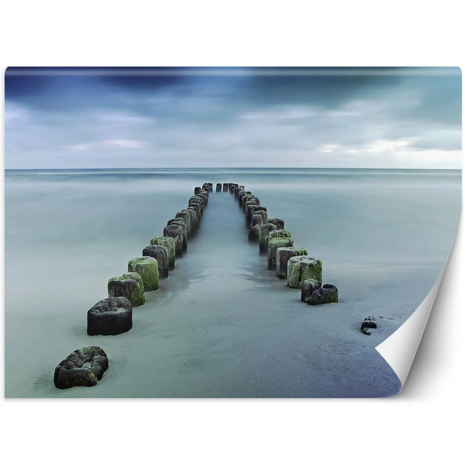 Feeby Fototapeta, Falochrony morze plaża niebo 150x105