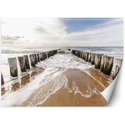 Feeby Fototapeta, Falochrony na plaży 150x105