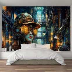 Feeby Fototapeta, Kobieta Abstrakcja Steampunk 150x105