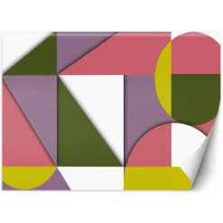 Feeby Fototapeta, Kolorowe geometryczne kształty abstrakcja 150x105