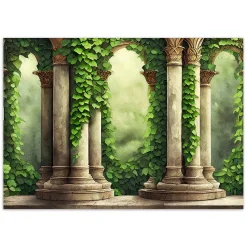 Feeby Fototapeta, Kolumny i liście 150x105