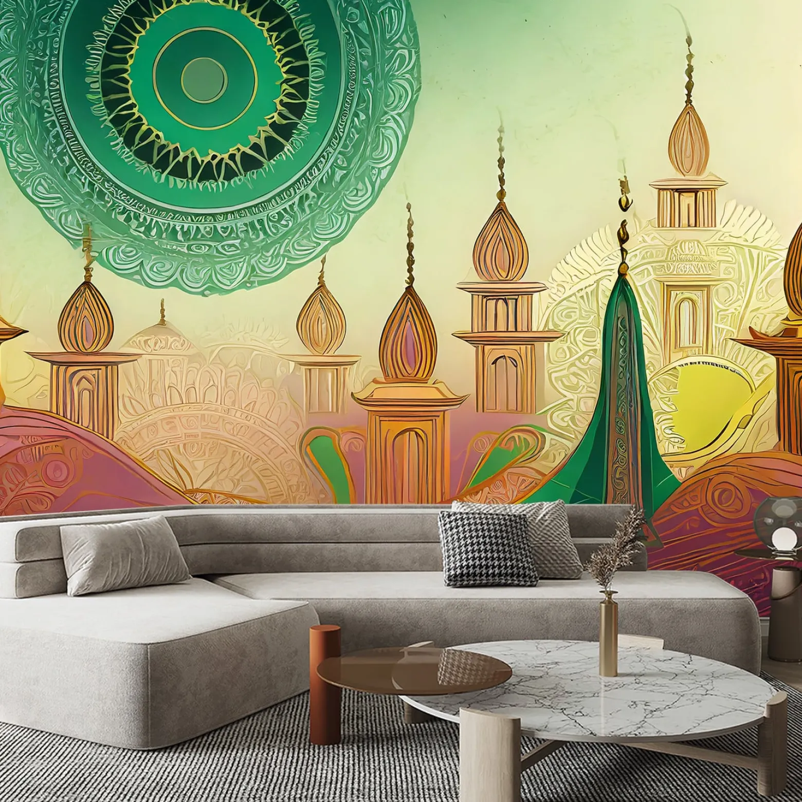 Feeby Fototapeta Mandala miasto islamskie