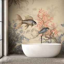 Feeby Fototapeta Ryby feng shui boho 150x105