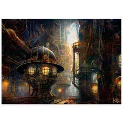 Feeby Fototapeta, Steampunkowa Abstrakcja 150x105