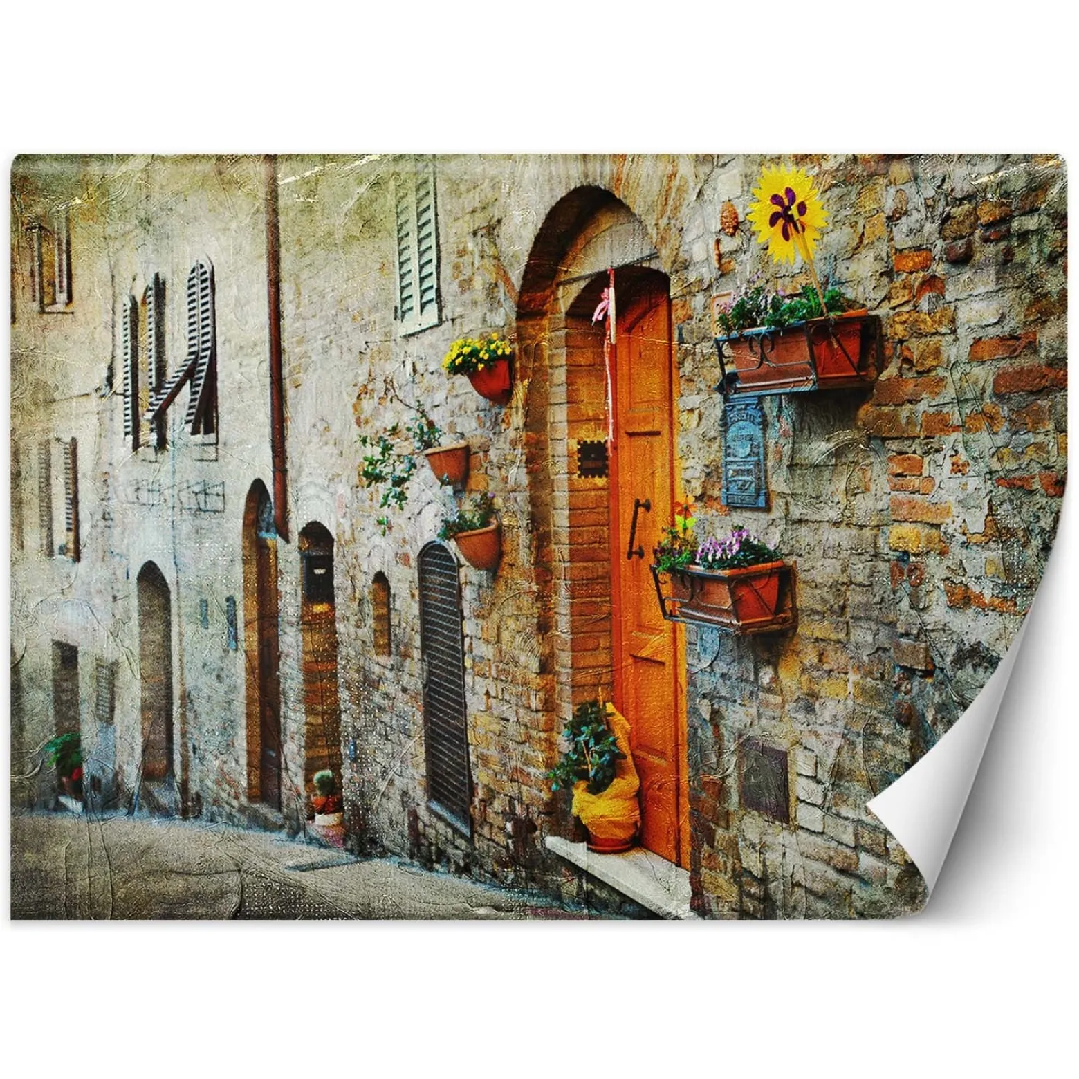 Feeby Fototapeta, Uliczki w Toskanii Włochy 150x105