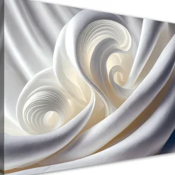 Feeby Obraz, Biała abstrakcja 3D 60x40