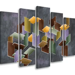 Feeby Obraz 5 częściowy na płótnie Puzzle 3D