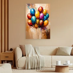 Feeby Obraz do pokoju dziecka, Kolorowe Balony Abstrakcja 40x60
