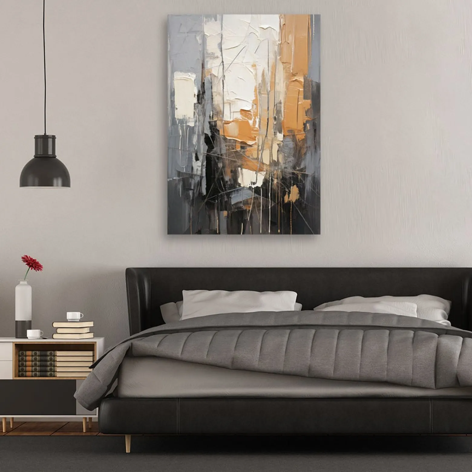 Feeby Obraz do salonu, Abstrakcja Miasto Tekstura 40x60