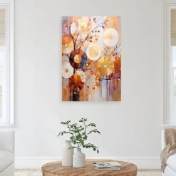 Feeby Obraz do salonu sypialni, Nowoczesna Abstrakcja Koła 40x60