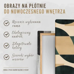 Feeby Obraz do sypialni, Abstrakcja Nowoczesna Turkusowy 80x40