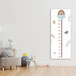 Feeby Obraz Miarka wzrostu Głowa w chmurach 60x150