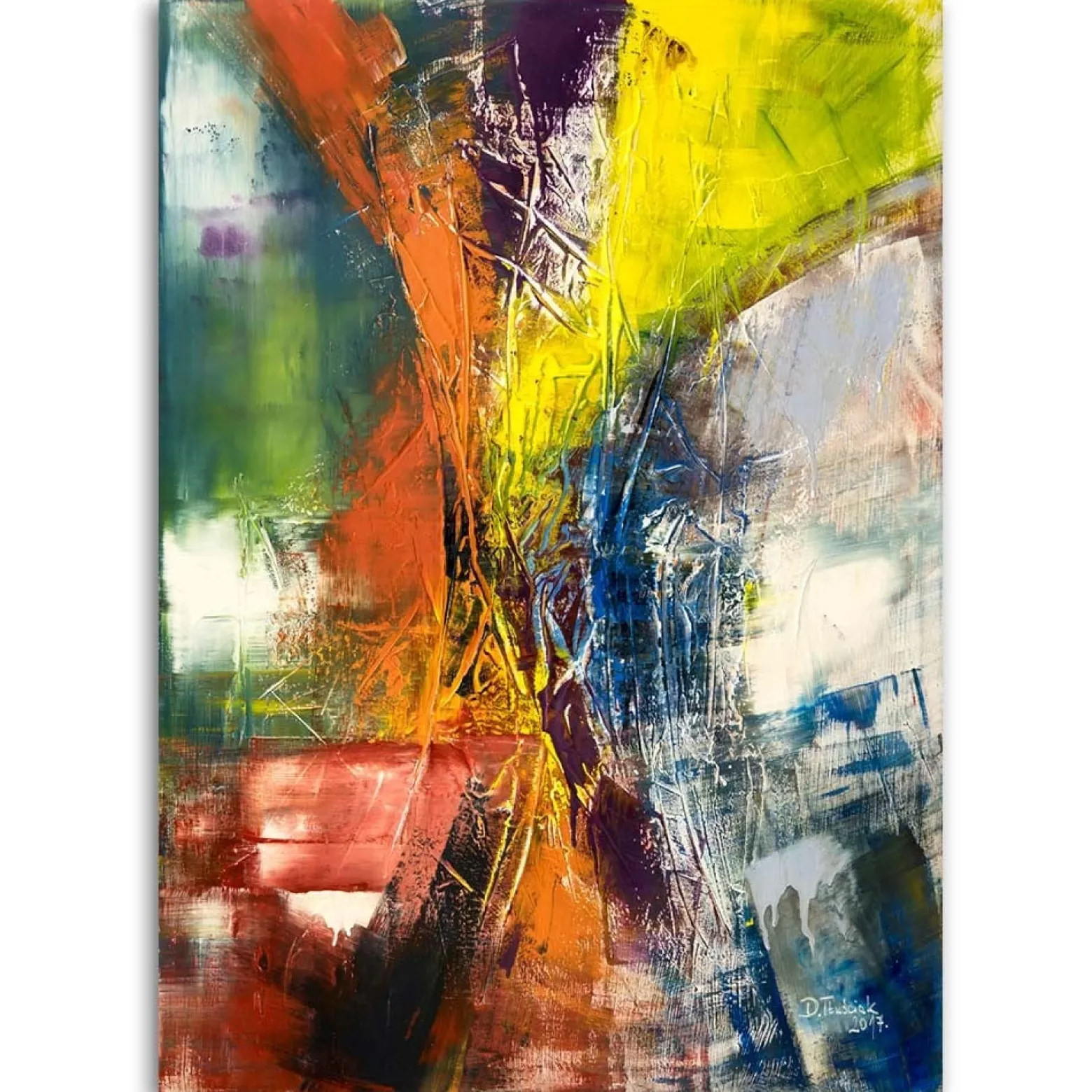 Feeby Obraz na płótnie, Abstrakcja Feeria barw 40x60