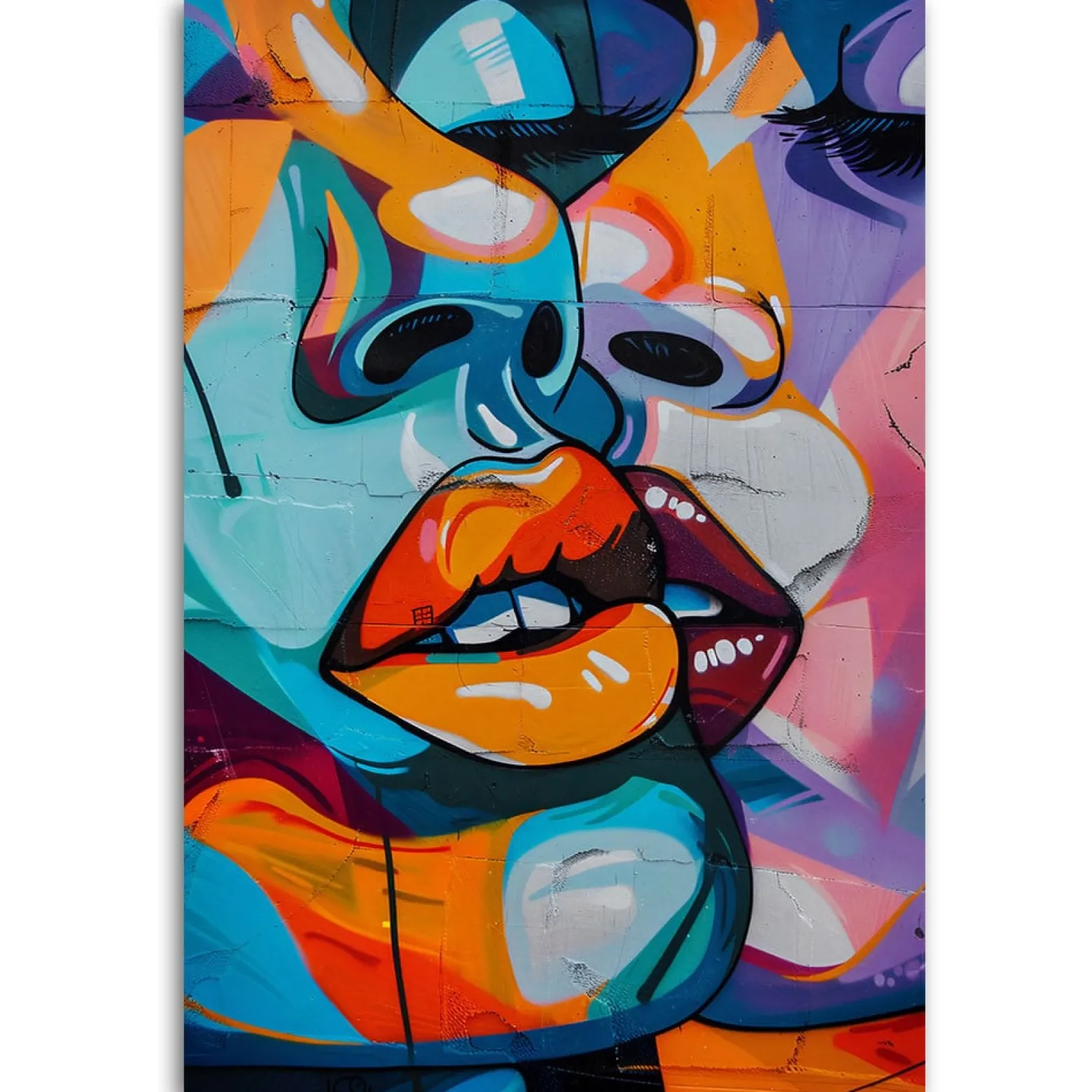 Feeby Obraz na płótnie, Abstrakcyjne twarze 40x60