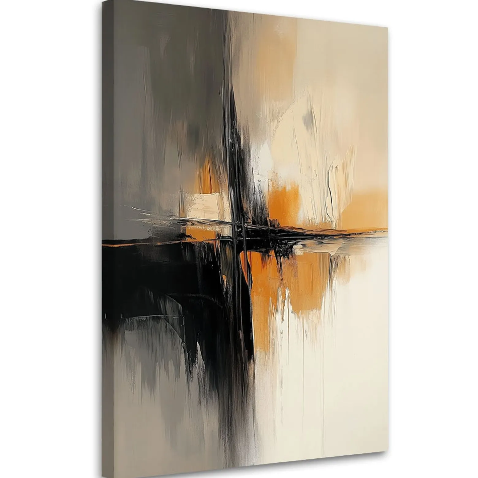 Feeby Obraz na płótnie, Abstrakcja w odcieniach Beżu 60x90