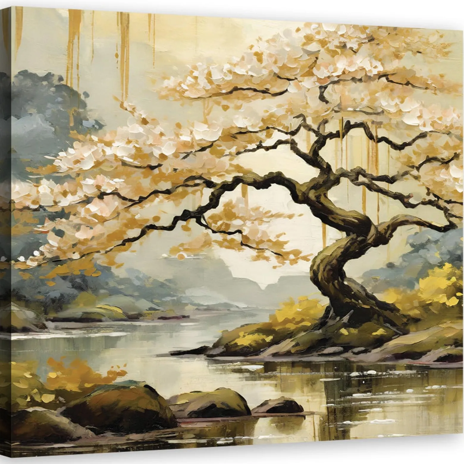Feeby Obraz na płótnie, Japonia Drzewo Krajobraz Natura 30x30