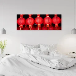 Feeby Obraz na płótnie, Japońskie lampiony 90x30