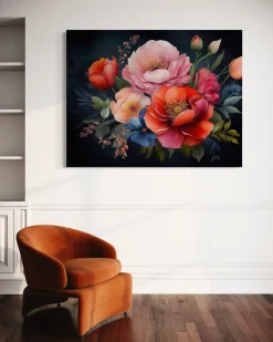 Feeby Obraz na płótnie, Kolorowe Kwiaty Rośliny 60x40