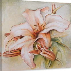 Feeby Obraz na płótnie Lilia wodna i pąki 30x30
