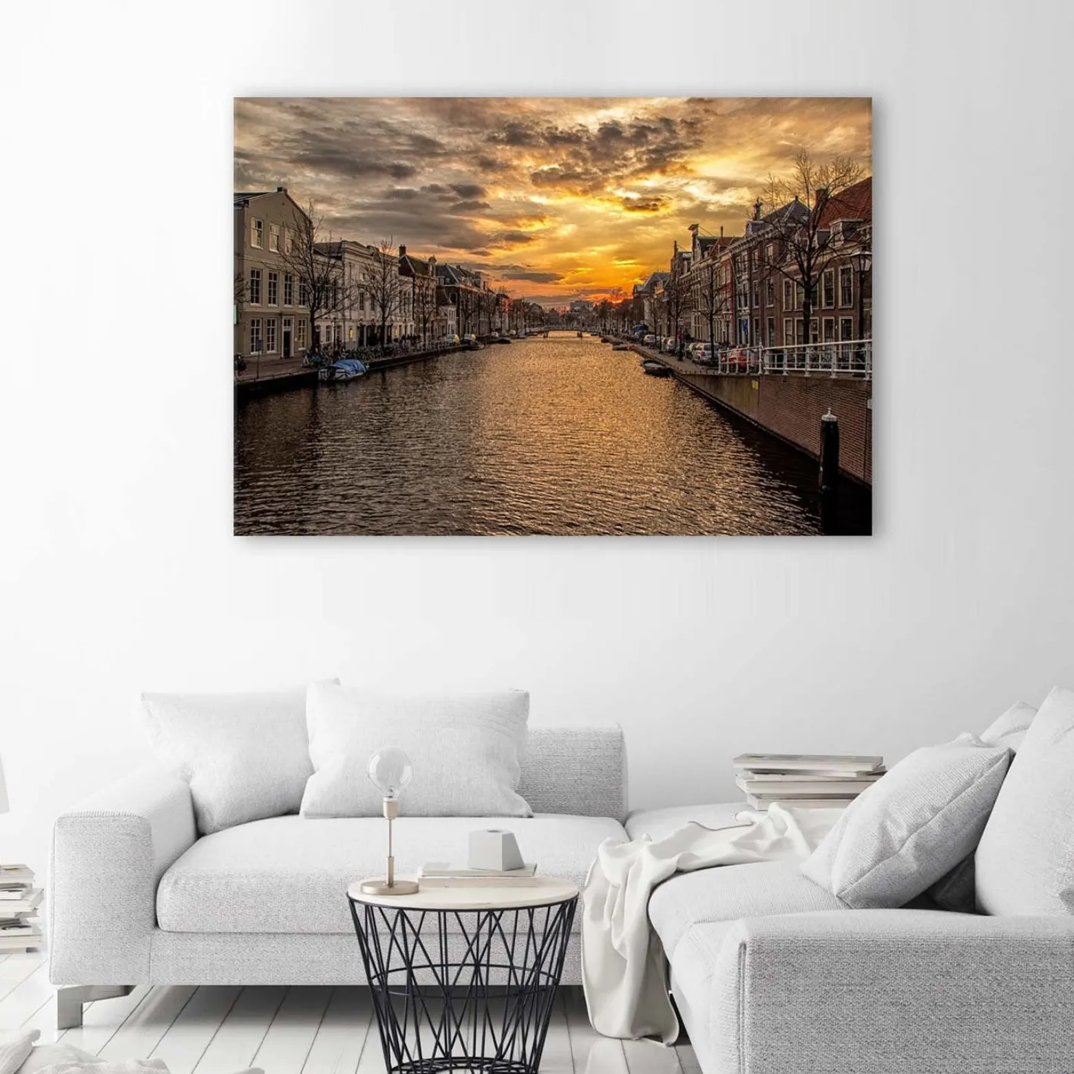 Feeby Obraz na płótnie Miasto rzeka architektura 90x60