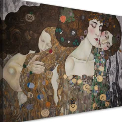 Feeby Obraz na płótnie, Pocałunek kobiet - G. Klimt 60x40