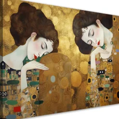 Feeby Obraz na płótnie, Portret kobiety w złocie - G. Klimt 90x60