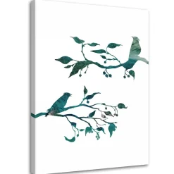Feeby Obraz na płótnie, Ptaki na gałązkach 40x60