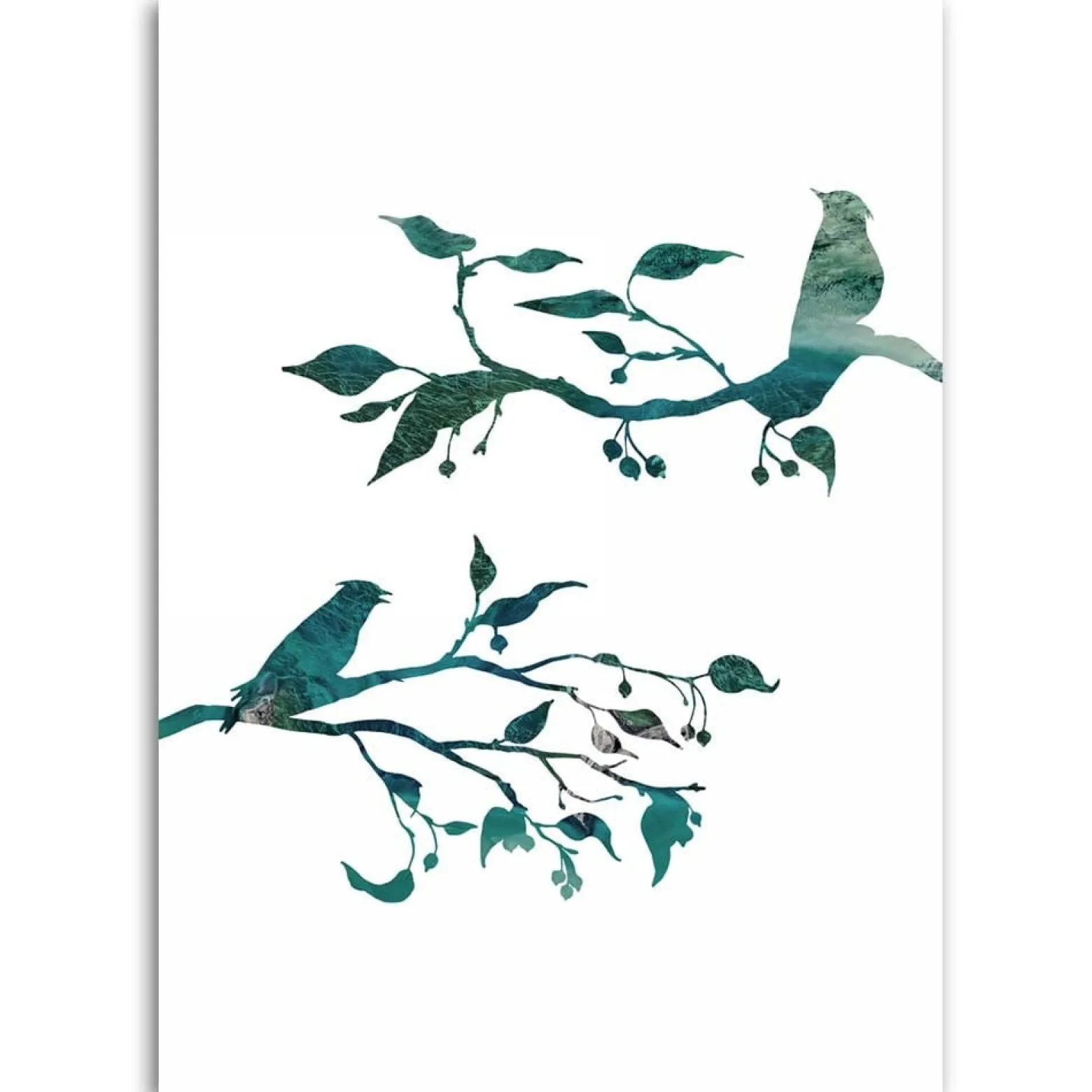 Feeby Obraz na płótnie, Ptaki na gałązkach 40x60