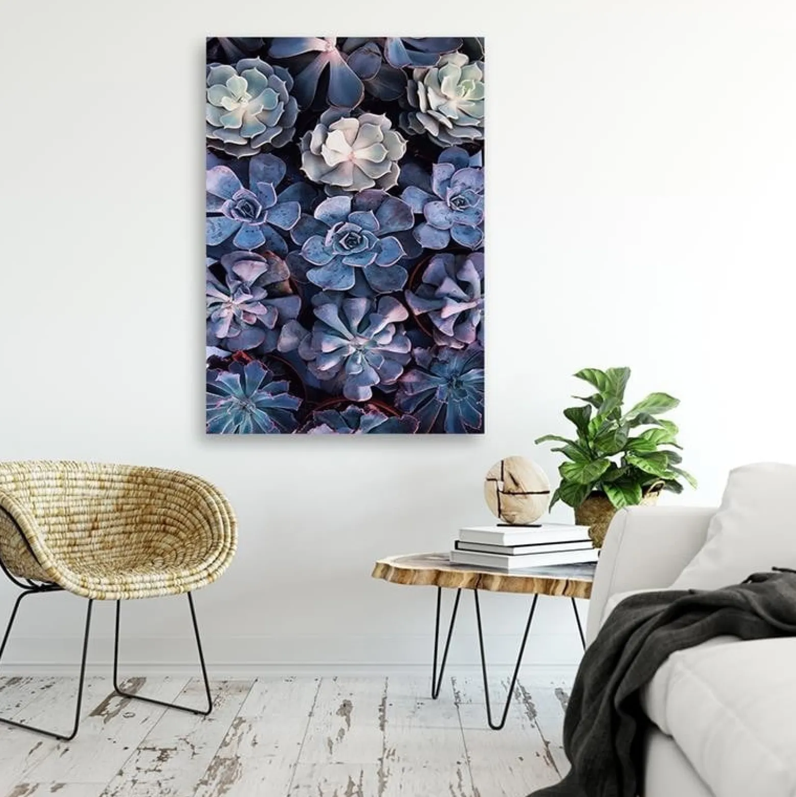 Feeby Obraz na płótnie, Shabby Chic kwiaty natura 40x60