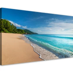 Feeby Obraz na płótnie, Tropikalna plaża Morze Pejzaż 80x40