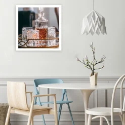 Feeby Obraz na płótnie, Whisky - karafka i szklanki 30x30