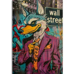 Feeby Obraz na płótnie, Wilk z wall street AI 40x60