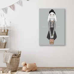 Feeby Obraz na płótnie Zając w spódniczce 40x60