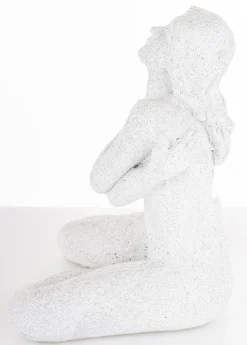 Figura siedzącej kobiety 21,5x21x15 cm DONNA-3