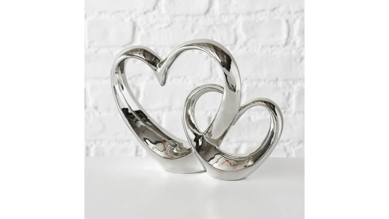 Figurka dekoracyjna Hearts ceramiczna 22 cm mix kolorów
