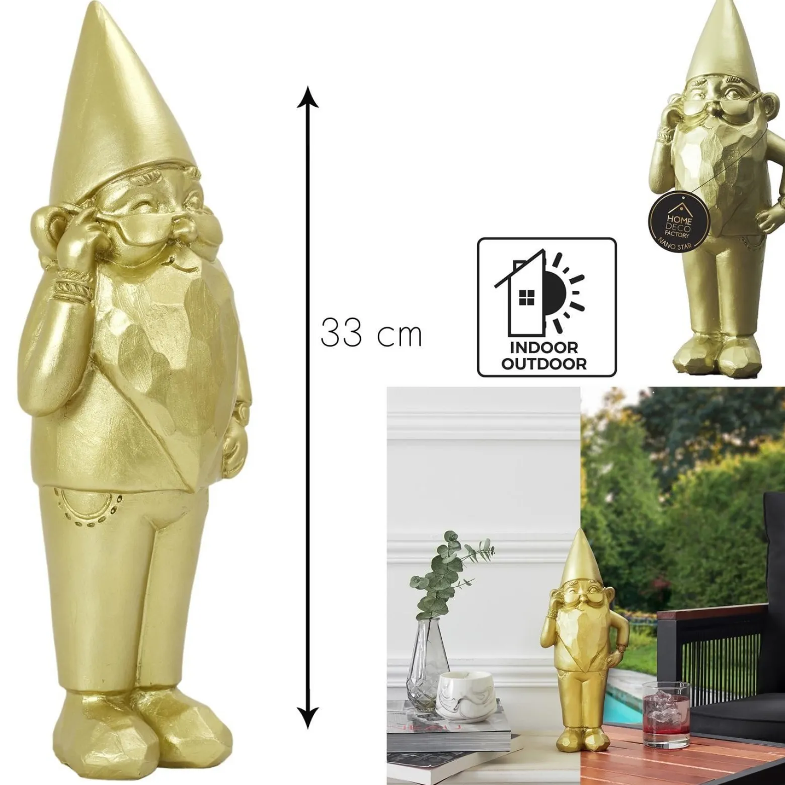 Figurka dekoracja Gnom Star