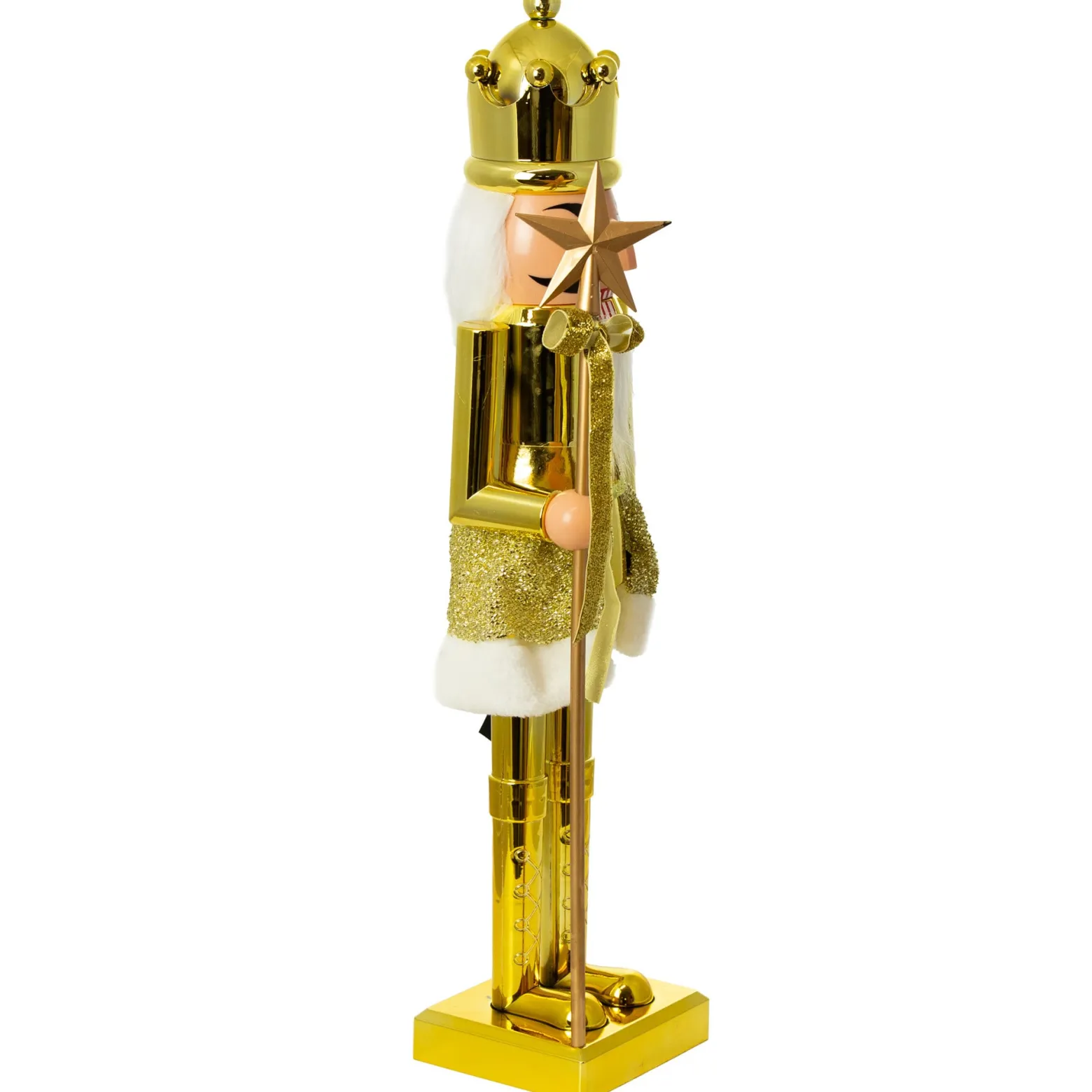 Figurka Dziadek Do Orzechów 60 Cm Boże Narodzenie Złoty