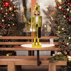 Figurka Dziadek Do Orzechów 60 Cm Boże Narodzenie Złoty
