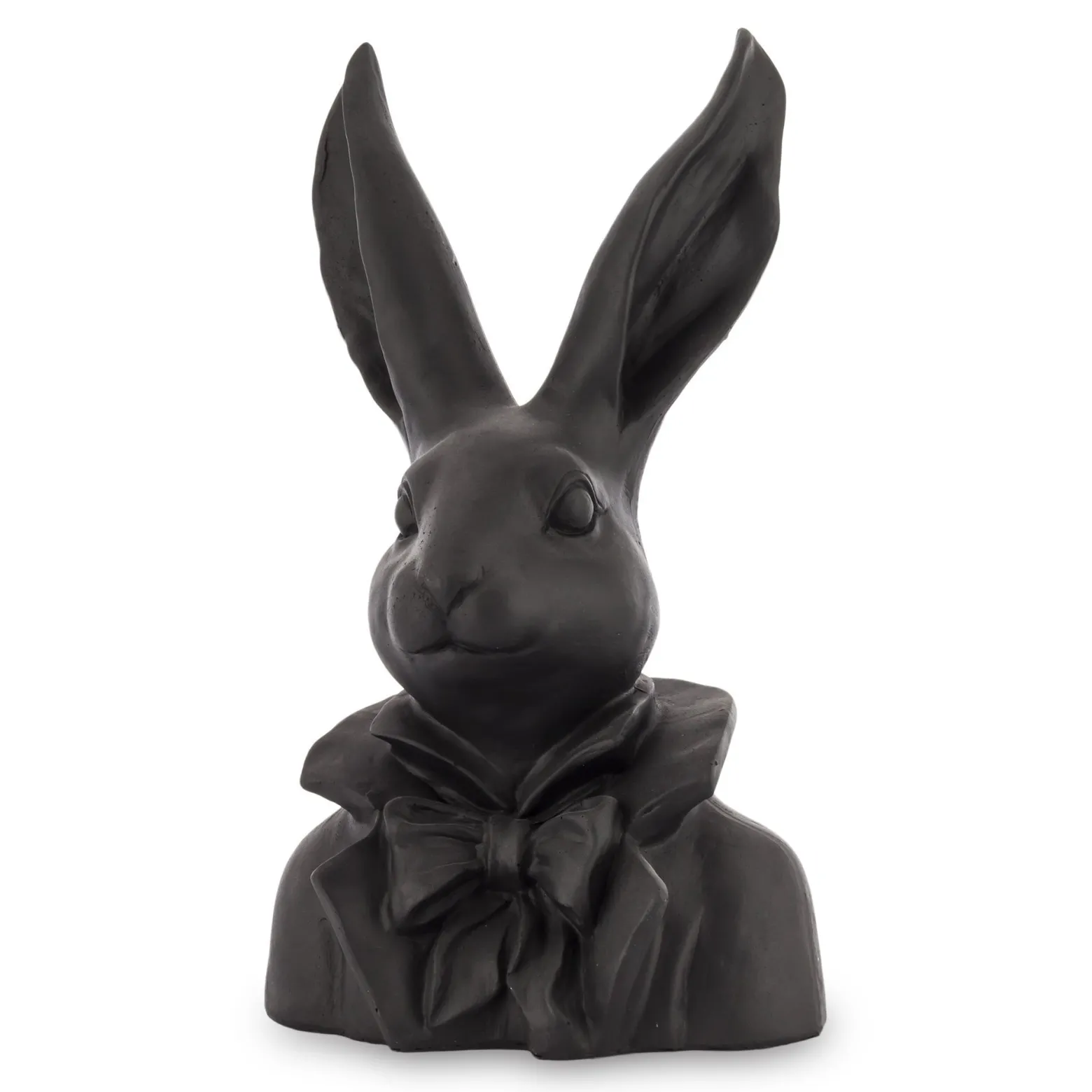Figurka - popiersie królika 35x20x13 cm TORACE czarny