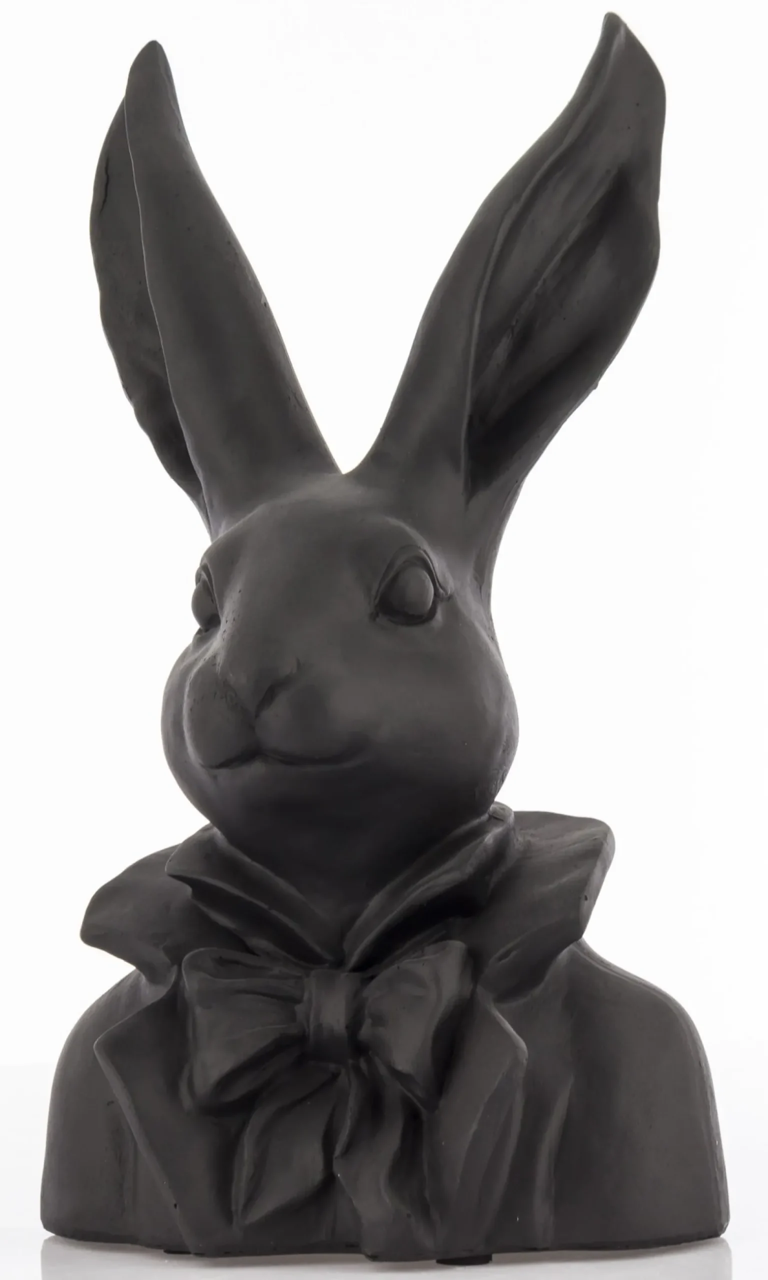 Figurka - popiersie królika 35x20x13 cm TORACE czarny