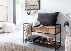 FineBuy Ławka Drewno brązowy