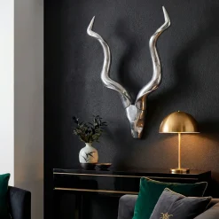 FineBuy Dekoracja ścienna aluminium srebrny