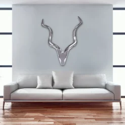FineBuy Dekoracja ścienna aluminium srebrny
