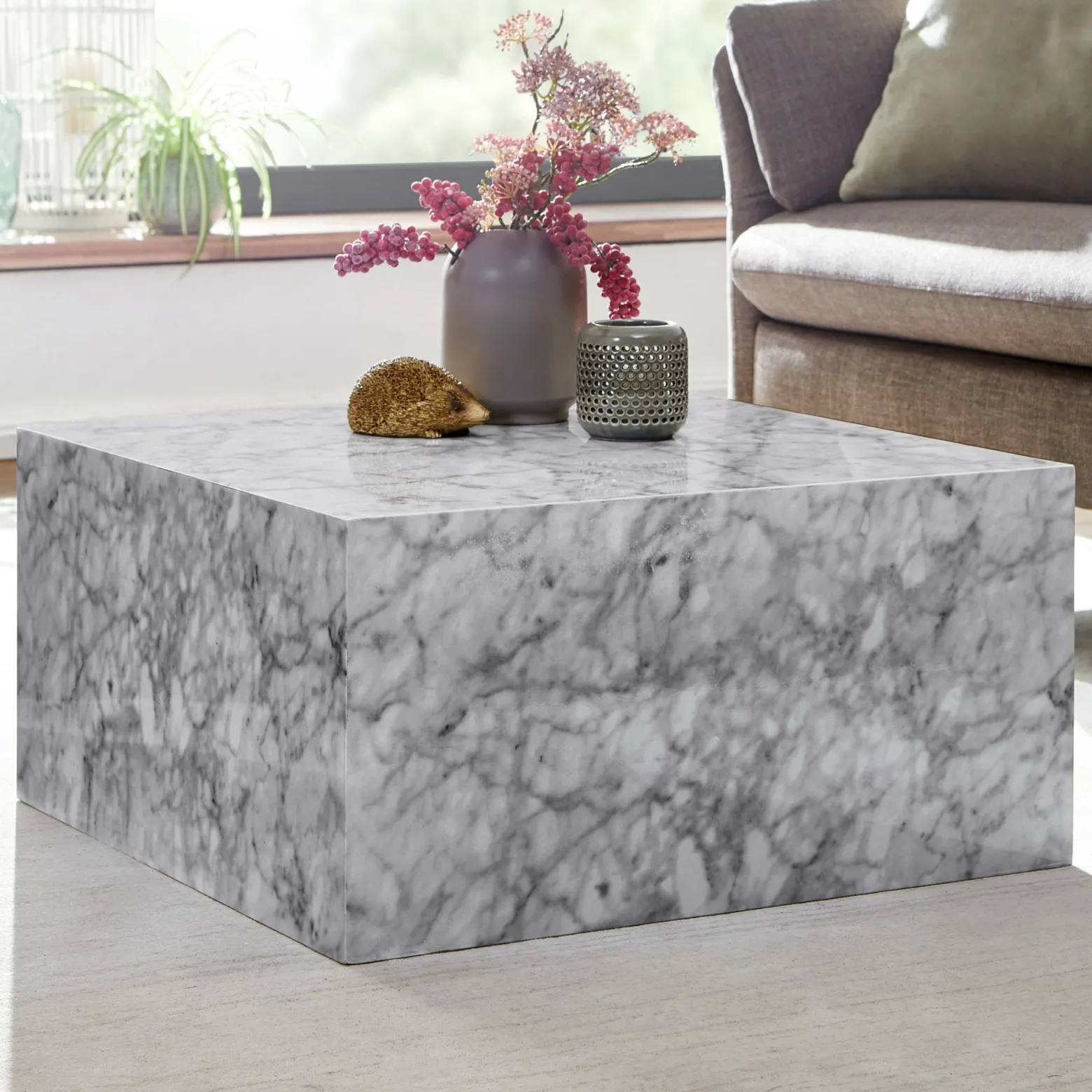 FineBuy Stolik kawowy mdf biały