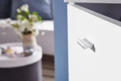 FineBuy Szafka na buty płyta meblowa biały