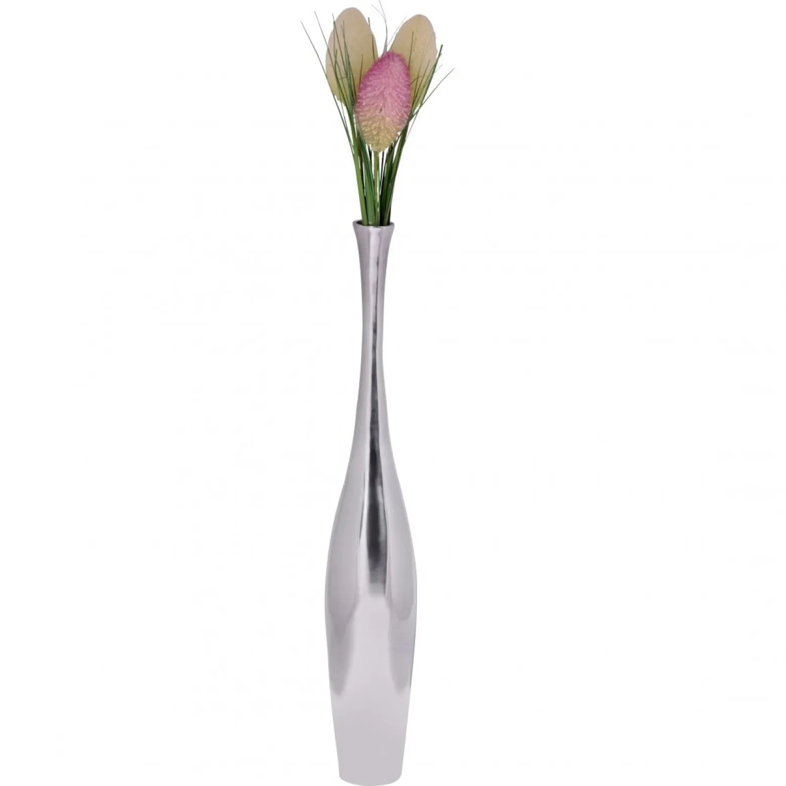 FineBuy Wazon Aluminium srebrny