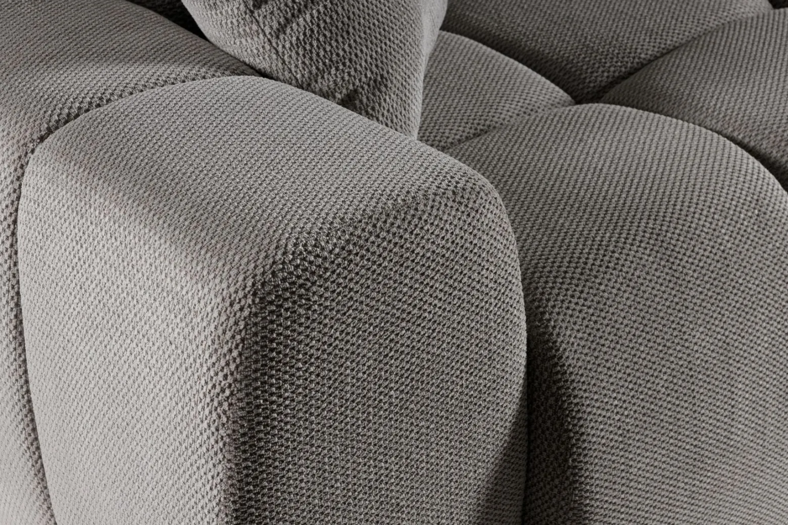FITU Wygodna, duża sofa rozkładana do salonu, szara