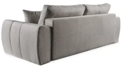 FITU Wygodna, duża sofa rozkładana do salonu, szara